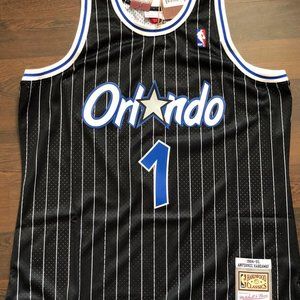 Men's Large Orlando Magic Penny Hardaway Mitchell & Ness Black 1994/95 HWC